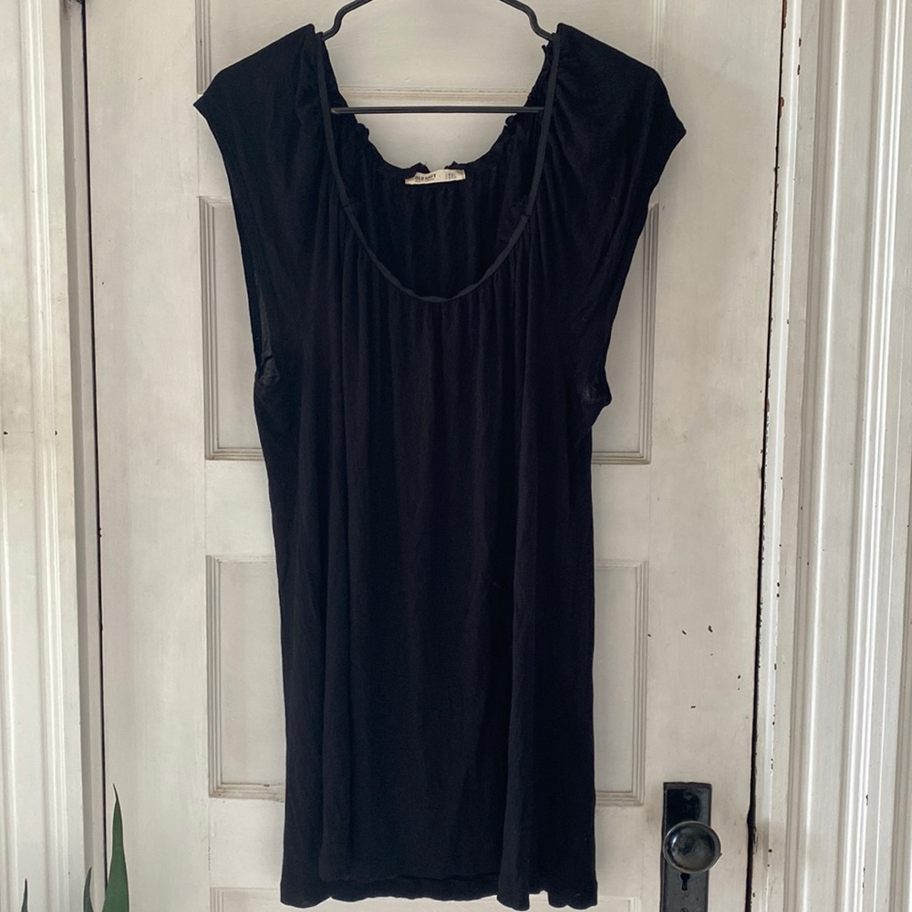 Old Navy Cap Sleeve T-shirt Black XXL